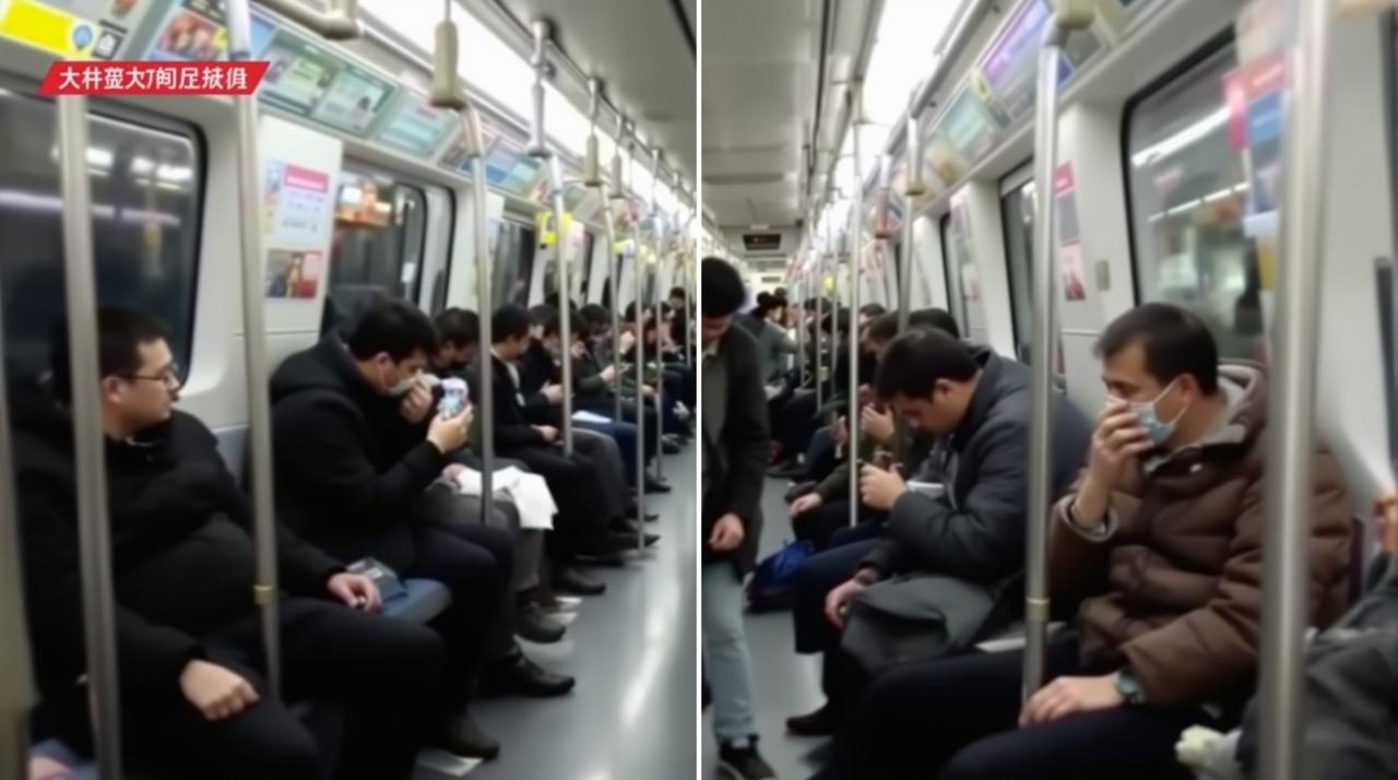 广州地铁惊现"霸座男",拒绝让座还出言不逊,被乘客合力制止